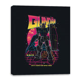 80s Retro RX 78-2 Gundam - Canvas Wraps Canvas Wraps RIPT Apparel 16x20 / Black