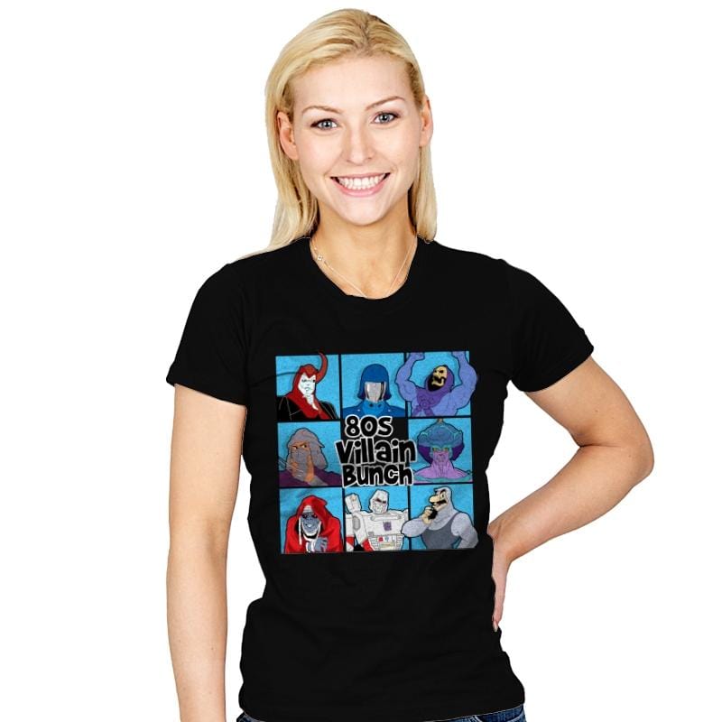 80s Villain Bunch - Womens T-Shirts RIPT Apparel