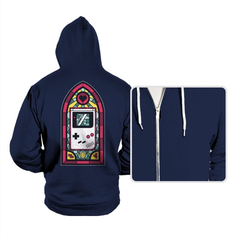 8bits Stained Glass - Hoodies Hoodies RIPT Apparel Small / Navy