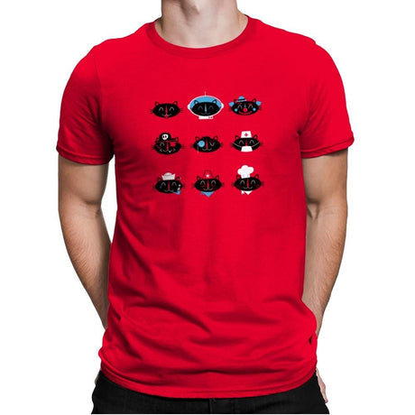 9 Lives - Mens Premium T-Shirts RIPT Apparel Small / Red
