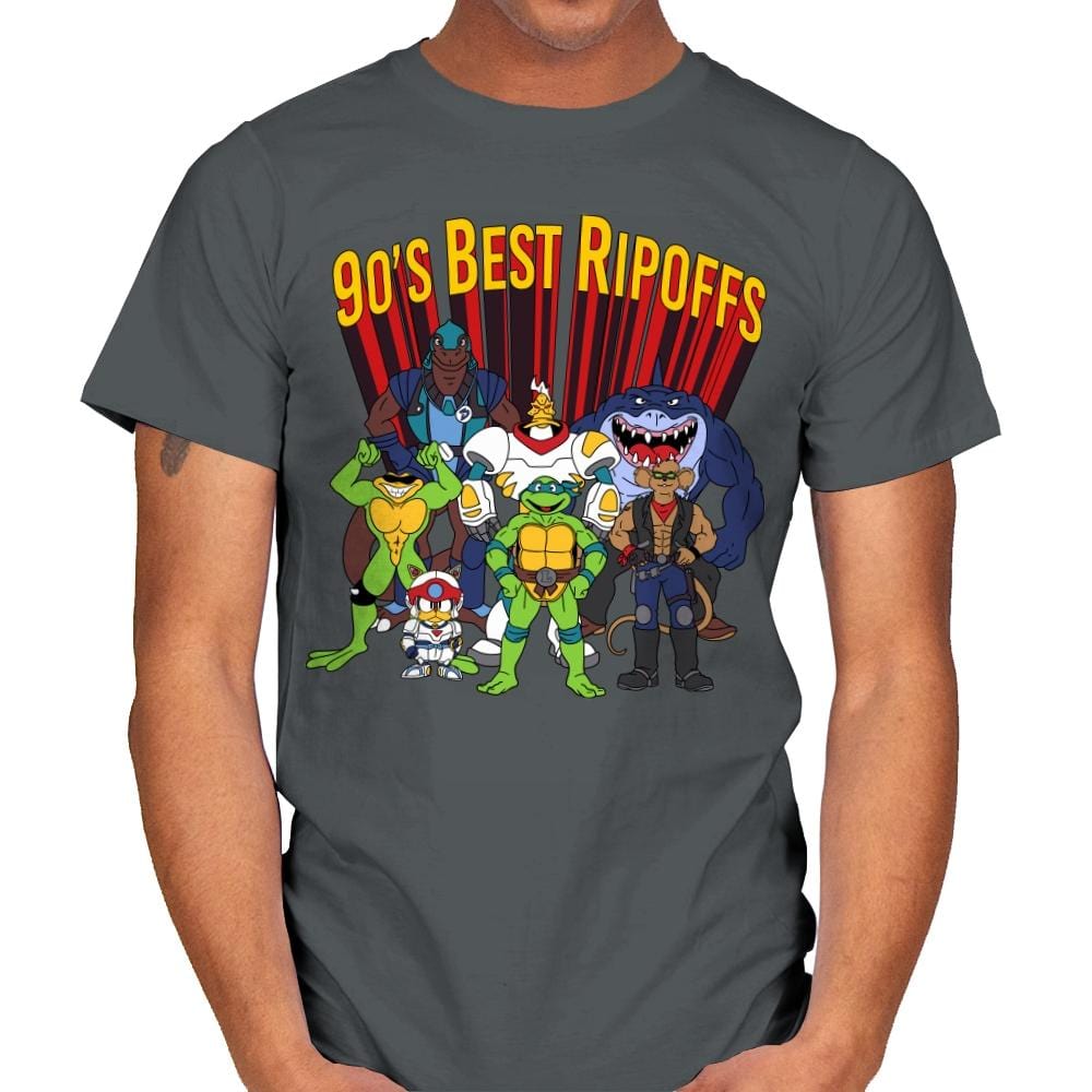 90´s Best Ripoffs - Mens T-Shirts RIPT Apparel Small / Charcoal
