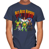 90´s Best Ripoffs - Mens T-Shirts RIPT Apparel Small / Navy
