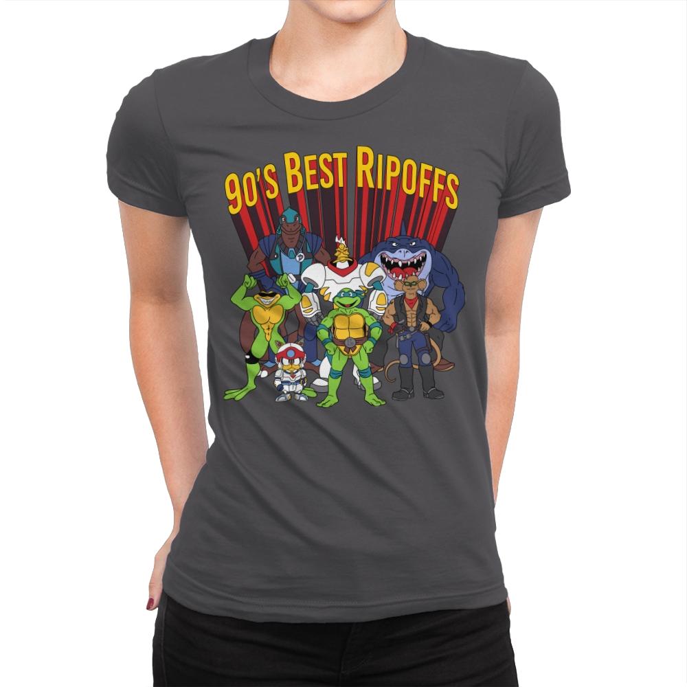 90´s Best Ripoffs - Womens Premium T-Shirts RIPT Apparel Small / Heavy Metal