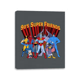 90's Super Friends - Anytime - Canvas Wraps Canvas Wraps RIPT Apparel 11x14 / Charcoal