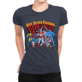 90's Super Friends - Anytime - Womens Premium T-Shirts RIPT Apparel Small / Indigo