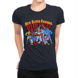 90's Super Friends - Anytime - Womens Premium T-Shirts RIPT Apparel Small / Midnight Navy