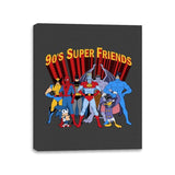 90's Super Friends - Canvas Wraps Canvas Wraps RIPT Apparel 11x14 / Charcoal