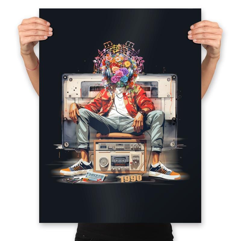 90s Music - Prints Posters RIPT Apparel 18x24 / Black