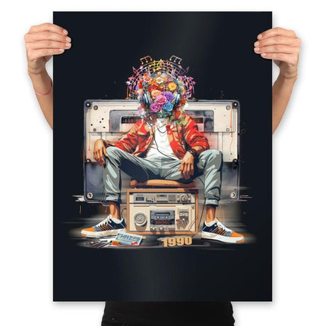 90s Music - Prints Posters RIPT Apparel 18x24 / Black