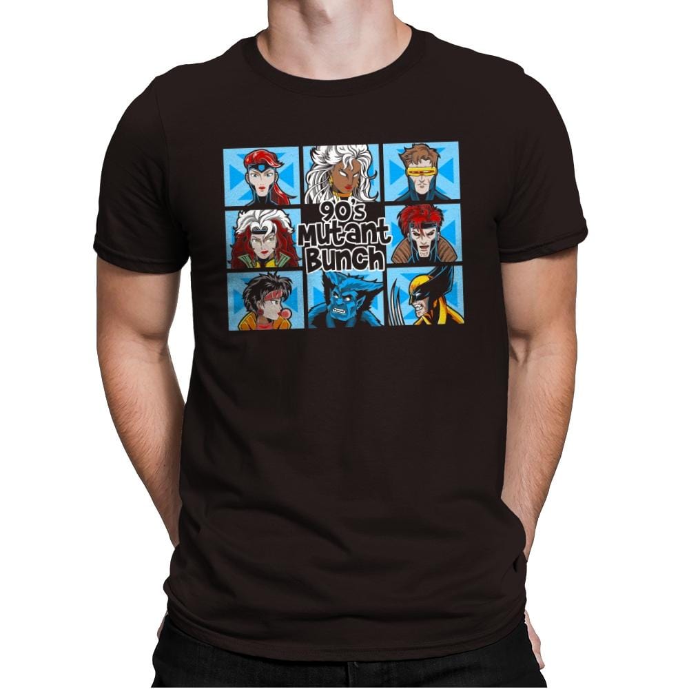 90s Mutant Bunch - Anytime - Mens Premium T-Shirts RIPT Apparel Small / Dark Chocolate