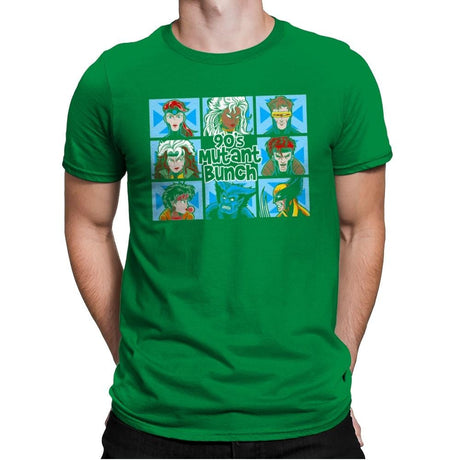90s Mutant Bunch - Anytime - Mens Premium T-Shirts RIPT Apparel Small / Kelly Green
