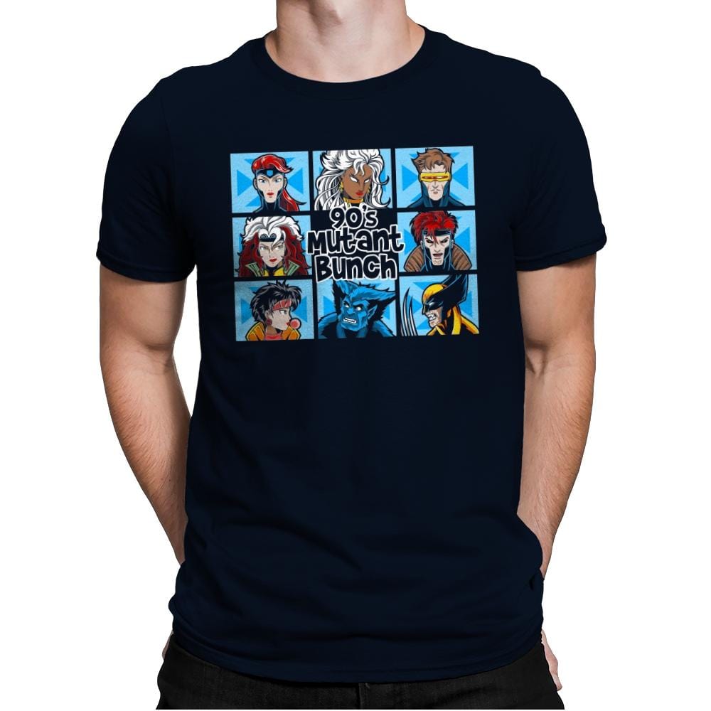 90s Mutant Bunch - Anytime - Mens Premium T-Shirts RIPT Apparel Small / Midnight Navy