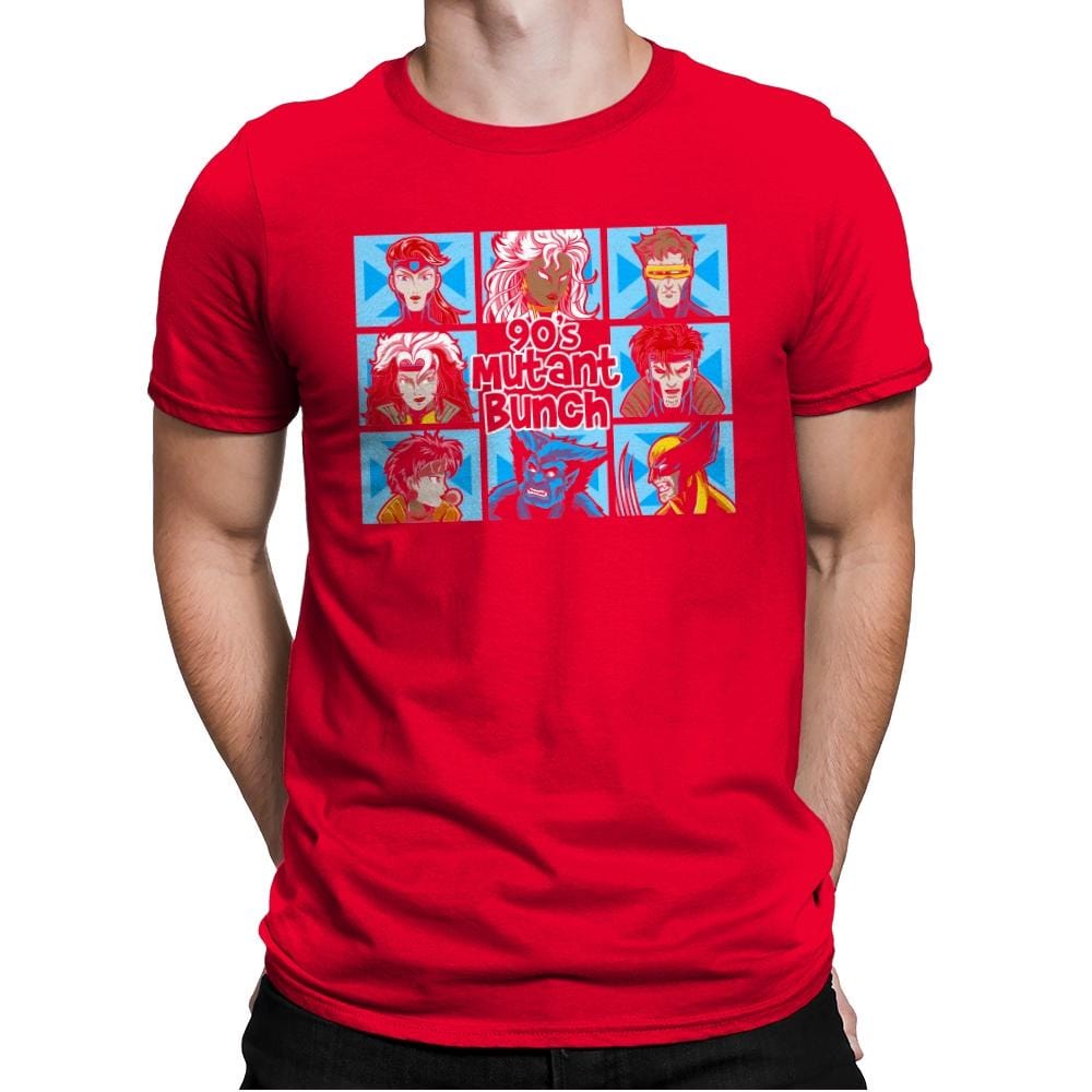 90s Mutant Bunch - Anytime - Mens Premium T-Shirts RIPT Apparel Small / Red