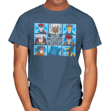 90s Mutant Bunch - Anytime - Mens T-Shirts RIPT Apparel Small / Indigo Blue