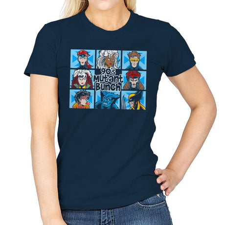 90s Mutant Bunch - Anytime - Womens T-Shirts RIPT Apparel Small / Navy