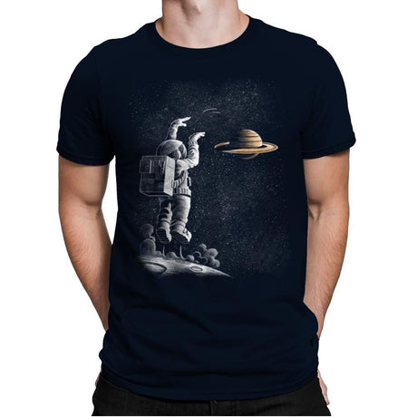 A Basketball Star - Mens Premium T-Shirts RIPT Apparel Small / Midnight Navy