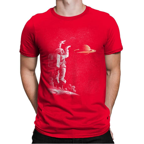 A Basketball Star - Mens Premium T-Shirts RIPT Apparel Small / Red