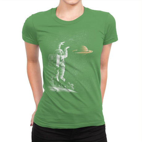 A Basketball Star - Womens Premium T-Shirts RIPT Apparel Small / Kelly