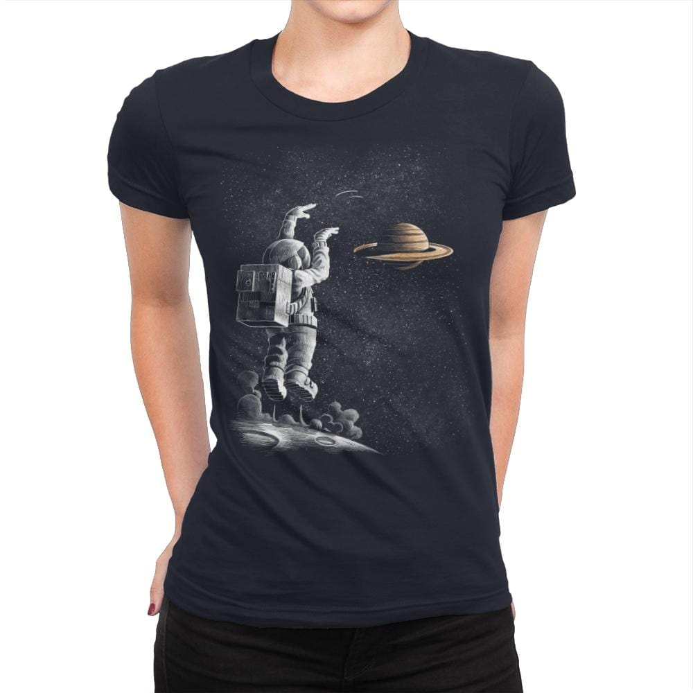 A Basketball Star - Womens Premium T-Shirts RIPT Apparel Small / Midnight Navy