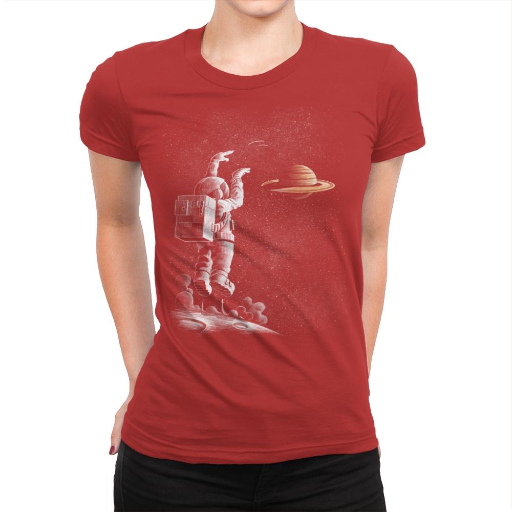 A Basketball Star - Womens Premium T-Shirts RIPT Apparel Small / Red