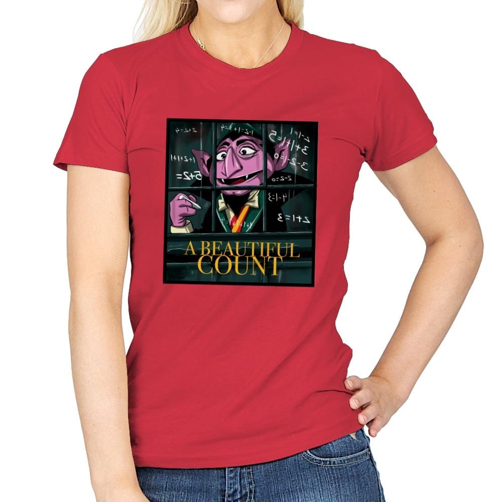 A Beautiful Count - Womens T-Shirts RIPT Apparel Small / Red
