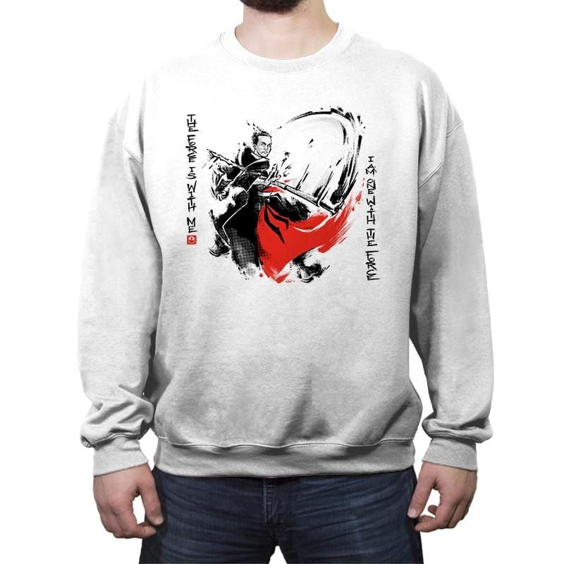 A Brush with the Force - Crew Neck Sweatshirt Crew Neck Sweatshirt RIPT Apparel