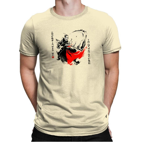 A Brush with the Force Exclusive - Mens Premium T-Shirts RIPT Apparel Small / Natural