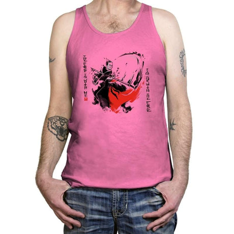 A Brush with the Force Exclusive - Tanktop Tanktop RIPT Apparel X-Small / Neon Pink