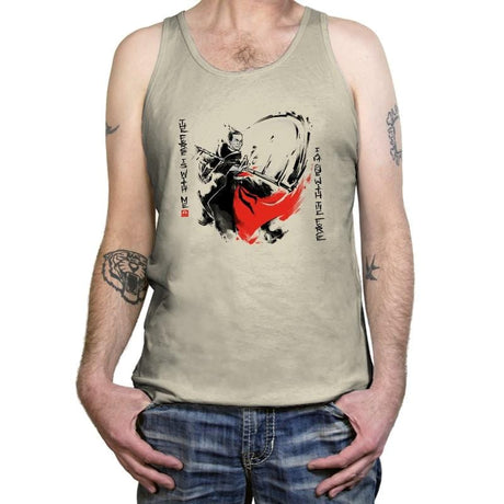 A Brush with the Force Exclusive - Tanktop Tanktop RIPT Apparel X-Small / Oatmeal Triblend