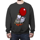 A Clockwork Clown - Crew Neck Sweatshirt Crew Neck Sweatshirt RIPT Apparel Small / Charcoal