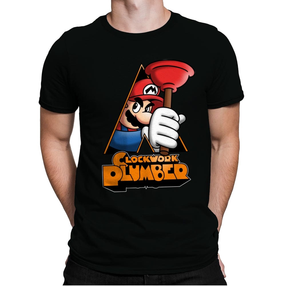 A Clockwork Plumber - Mens Premium T-Shirts RIPT Apparel Small / Black