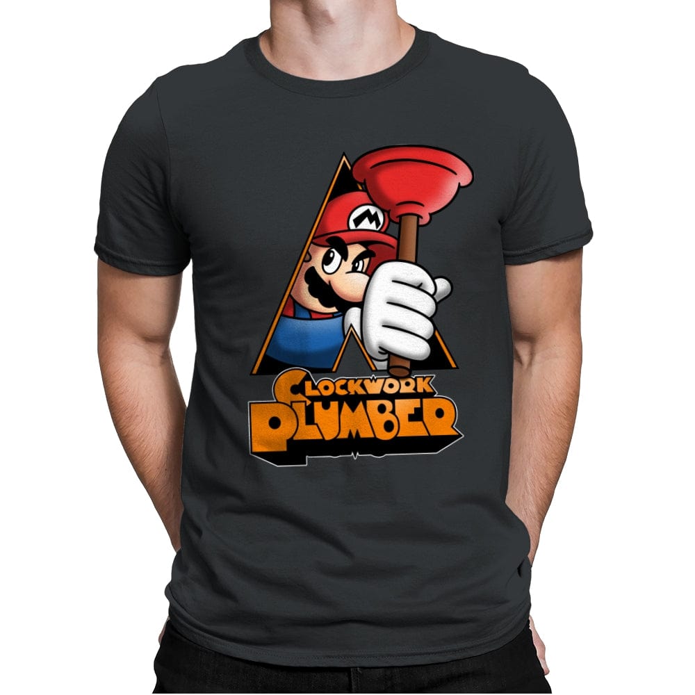 A Clockwork Plumber - Mens Premium T-Shirts RIPT Apparel Small / Heavy Metal