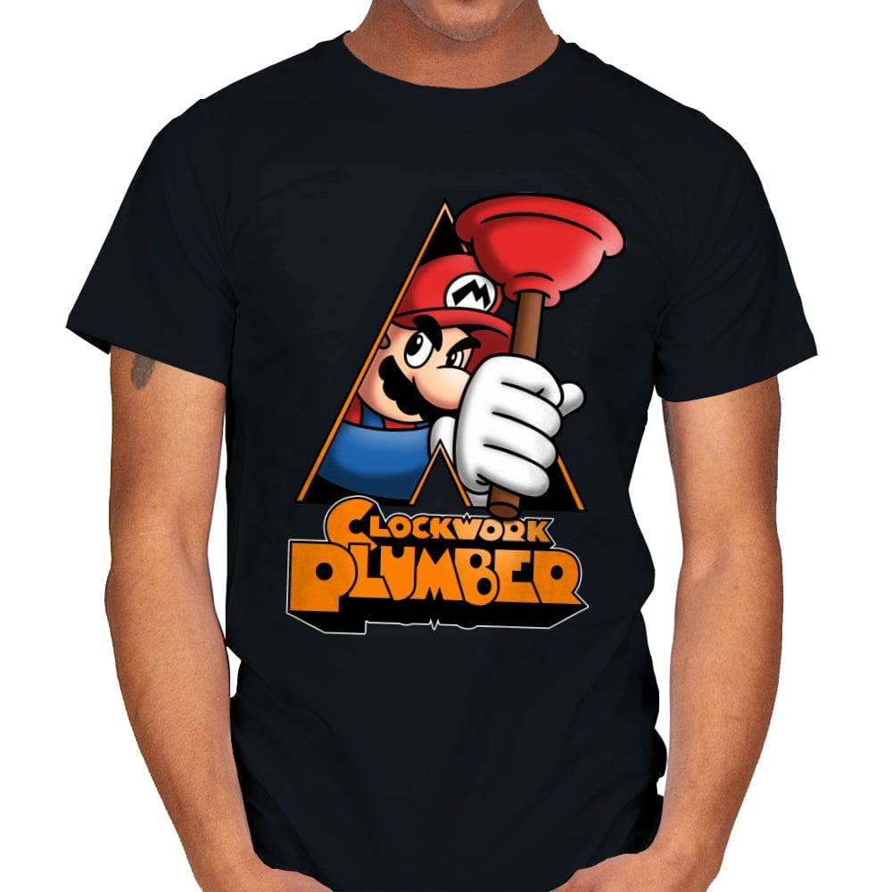 A Clockwork Plumber - Mens T-Shirts RIPT Apparel Small / Black