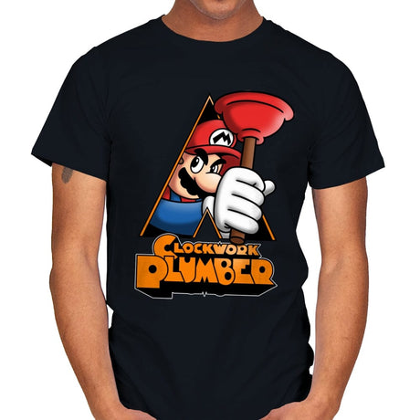 A Clockwork Plumber - Mens T-Shirts RIPT Apparel Small / Black