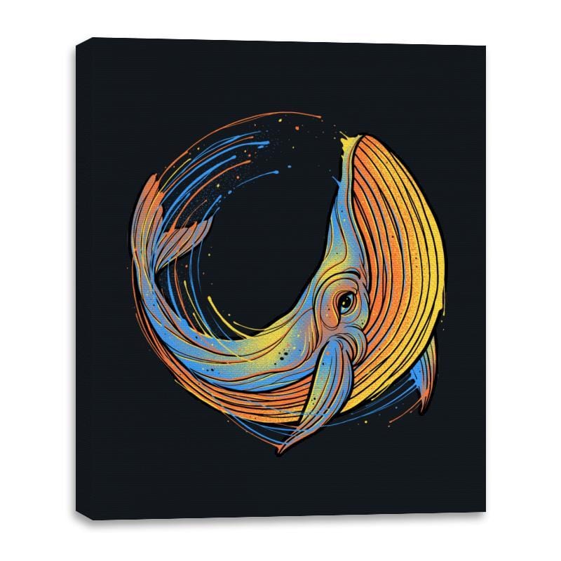 A Colorful Swim - Canvas Wraps Canvas Wraps RIPT Apparel 16x20 / Black