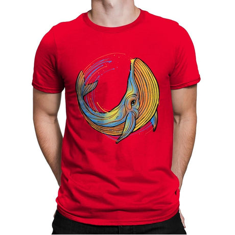 A Colorful Swim - Mens Premium T-Shirts RIPT Apparel Small / Red