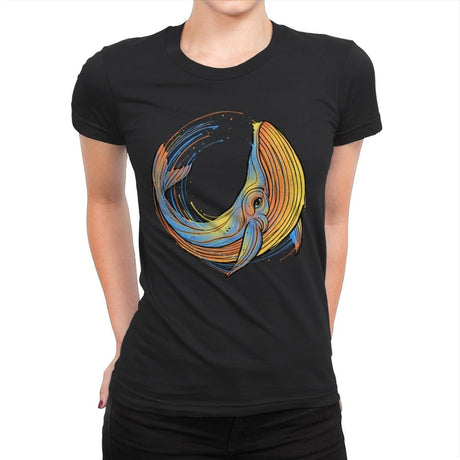 A Colorful Swim - Womens Premium T-Shirts RIPT Apparel Small / Black