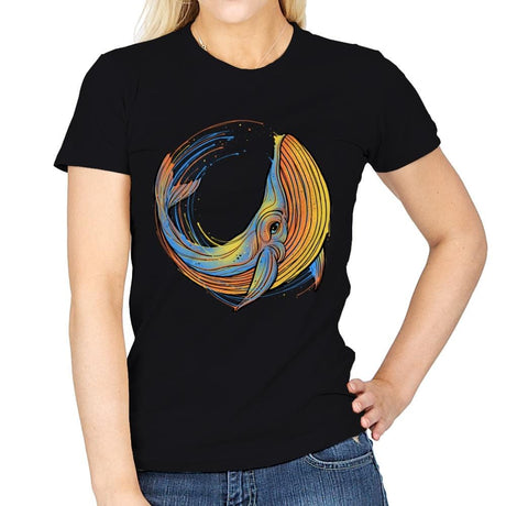 A Colorful Swim - Womens T-Shirts RIPT Apparel Small / Black