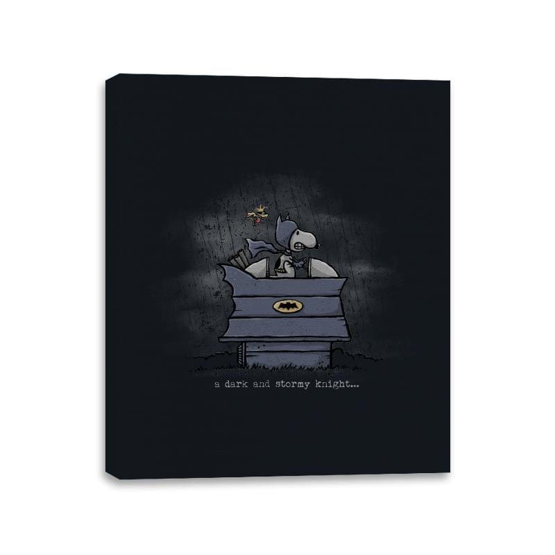 A Dark and Stormy Knight - Best Seller - Canvas Wraps Canvas Wraps RIPT Apparel 11x14 / Black
