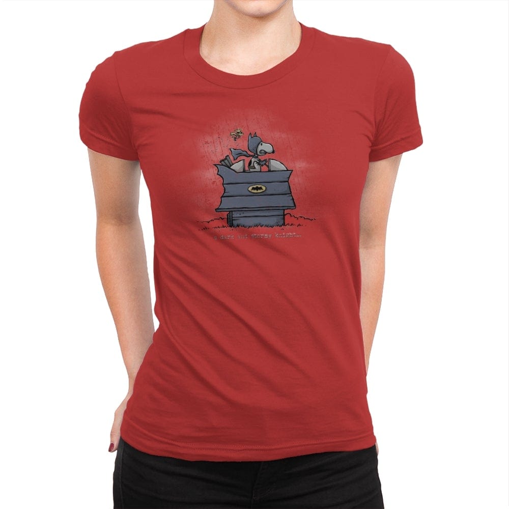 A Dark and Stormy Knight - Best Seller - Womens Premium T-Shirts RIPT Apparel Small / Red