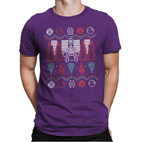 A Dark Mind - Ugly Holiday - Mens Premium T-Shirts RIPT Apparel Small / Purple Rush