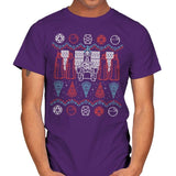 A Dark Mind - Ugly Holiday - Mens T-Shirts RIPT Apparel Small / Purple