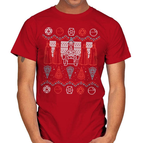 A Dark Mind - Ugly Holiday - Mens T-Shirts RIPT Apparel Small / Red