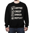 A Day in the Life - Crew Neck Sweatshirt Crew Neck Sweatshirt RIPT Apparel Small / Black