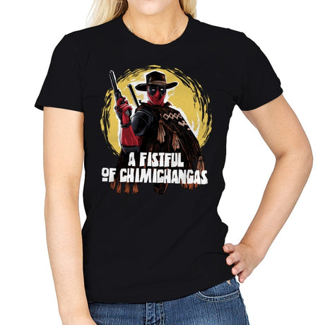 A Fistful of Chimichangas - Womens T-Shirts RIPT Apparel Small / Black