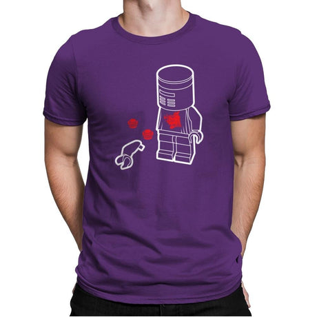 A Flesh Wound - Brick Tees - Mens Premium T-Shirts RIPT Apparel Small / Purple Rush