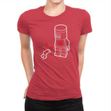 A Flesh Wound - Brick Tees - Womens Premium T-Shirts RIPT Apparel Small / Red