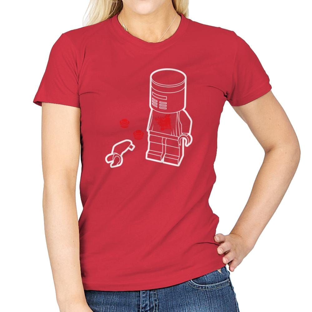A Flesh Wound - Brick Tees - Womens T-Shirts RIPT Apparel Small / Red