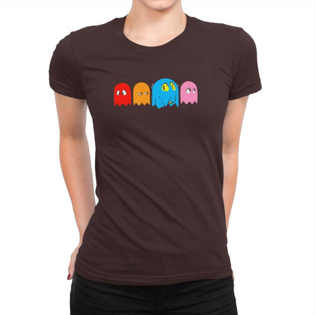 A Ghostly Disguise Exclusive - Womens Premium T-Shirts RIPT Apparel Small / Dark Chocolate