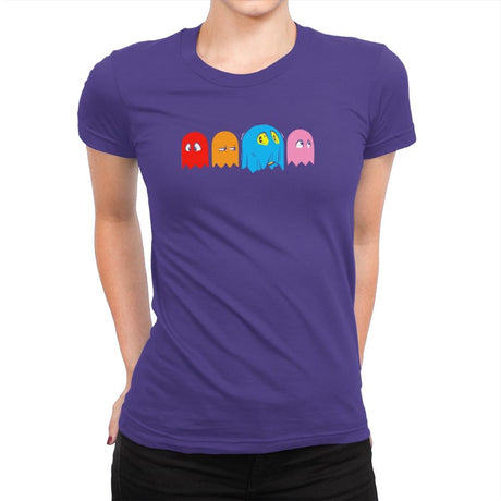 A Ghostly Disguise Exclusive - Womens Premium T-Shirts RIPT Apparel Small / Purple Rush